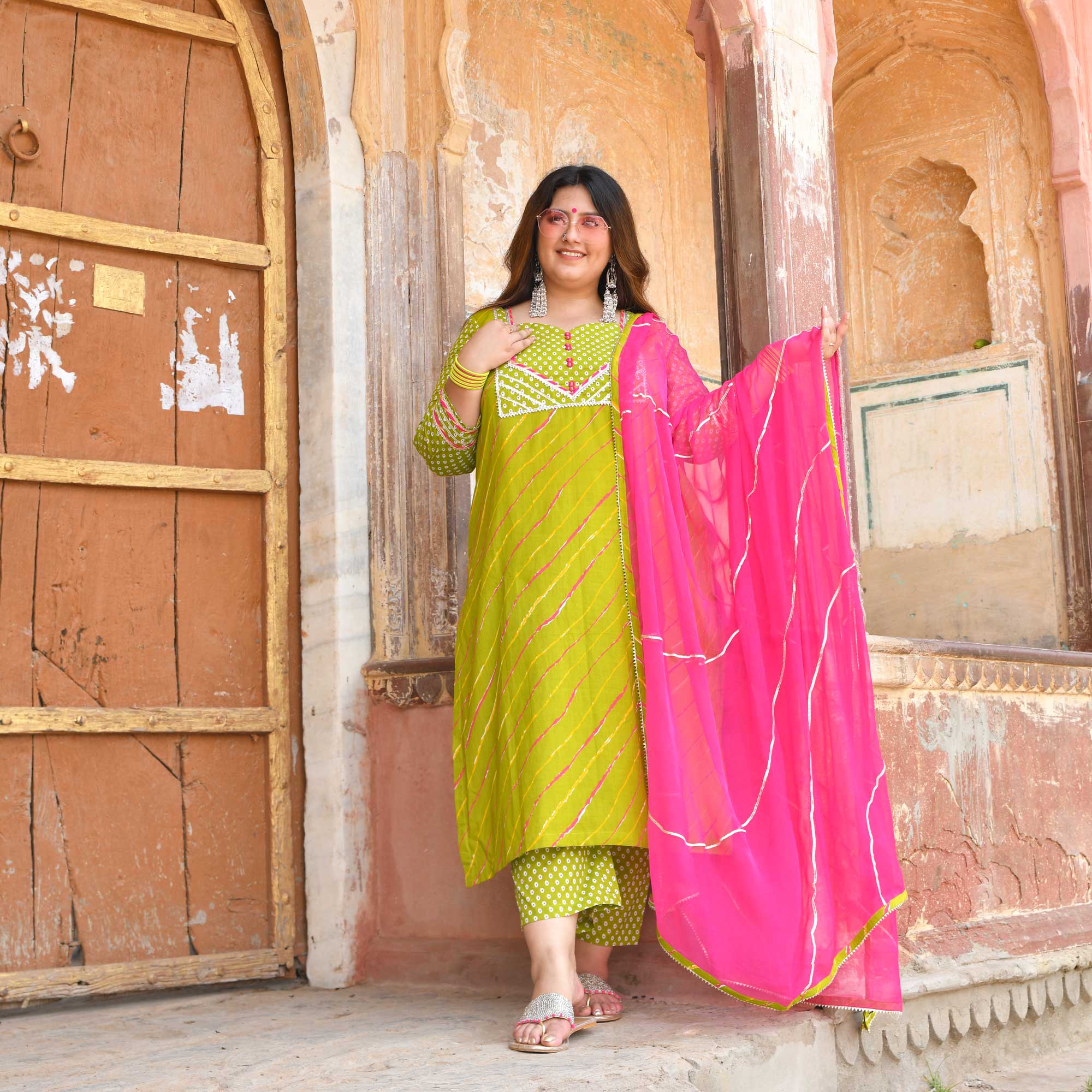 Cotton Yellow Half Sleeve Rangeelo Rajasthan Straight Kurti at Rs 280/piece  in Jaipur